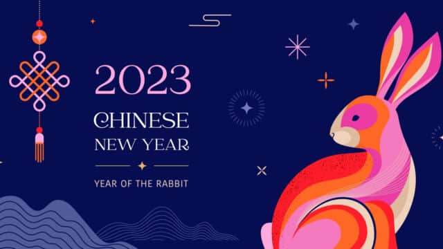 happy chinese new year 2023 the year of the water rabbit